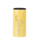 Stainless Steel Slim Can Cooler(12oz/360ml,Sublimation blank,Yellow)