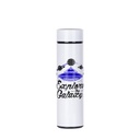 Smart Stainless Steel Flask w/ Temp. Display(16oz/450ml,Sublimation Blank,White)