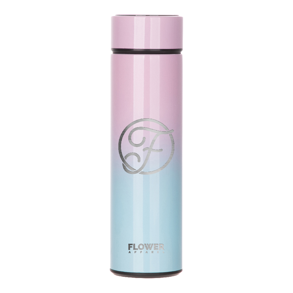 Smart Thermos with Temprature Display(16oz/480ml,Common Blank,Green+Pink)