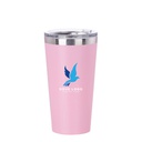 Powder Coated Stainless Steel Tumbler(16OZ,Common Blank,Pink)