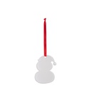 Sublimation Acrylic Ornament(Snowman, 6*7.8*0.4cm)