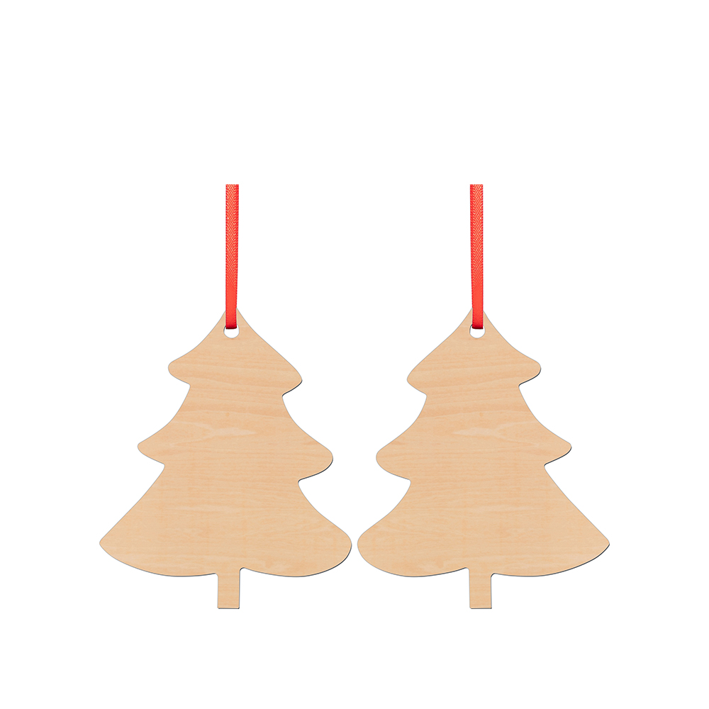 Sublimation Double-Sided Plywood Ornament(Tree)