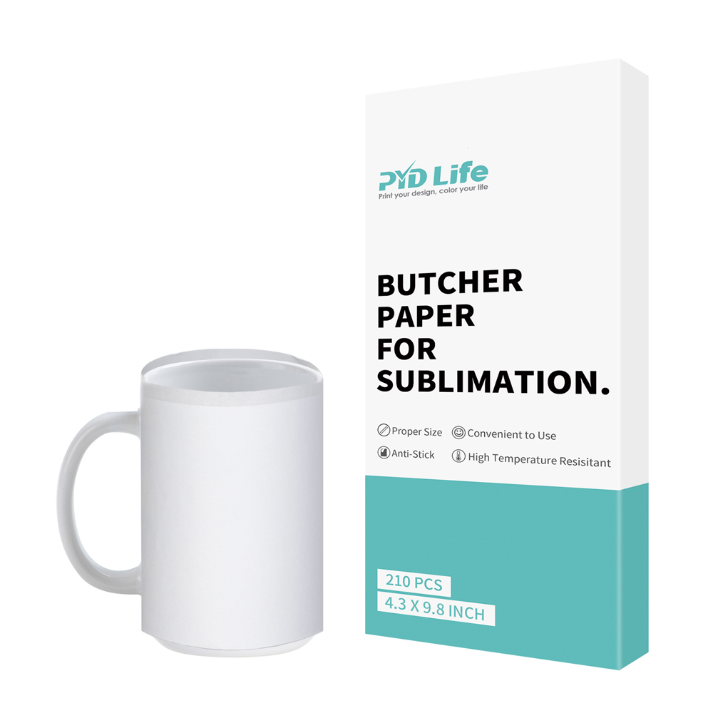 Butcher Paper 4.3 X 9.8 Inch Fit 15 OZ Mugs Print 210 Sheets