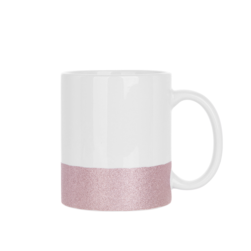 11oz/330ml Bottom Glitter Mug(Pink)