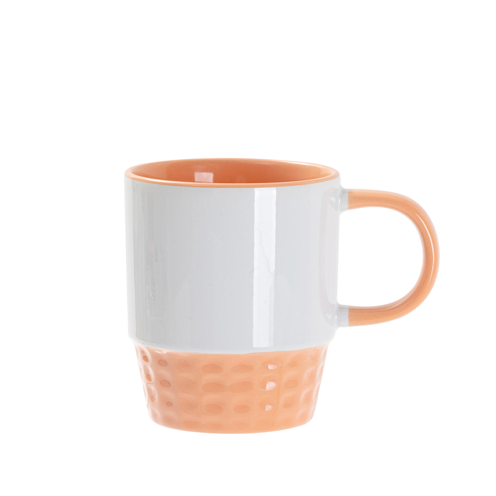 10oz/300ml Stackable Inner/Handle Color Mug--Orange