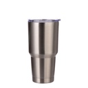 Stainless Steel Tumbler(30oz/900ml,Sublimation blank,Silver)