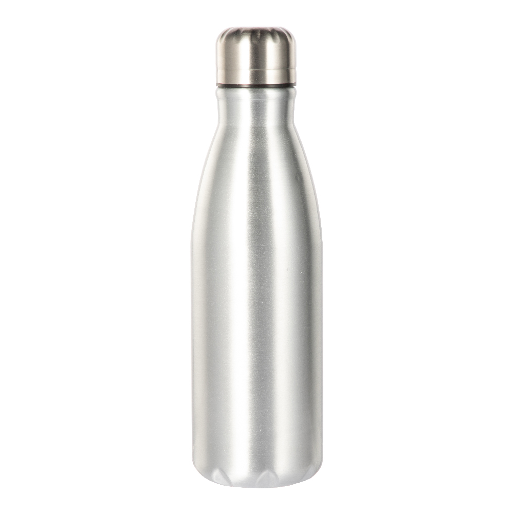 Aluminum Cola Shaped Bottle(17oz/500ml,Sublimation blank,Silver)