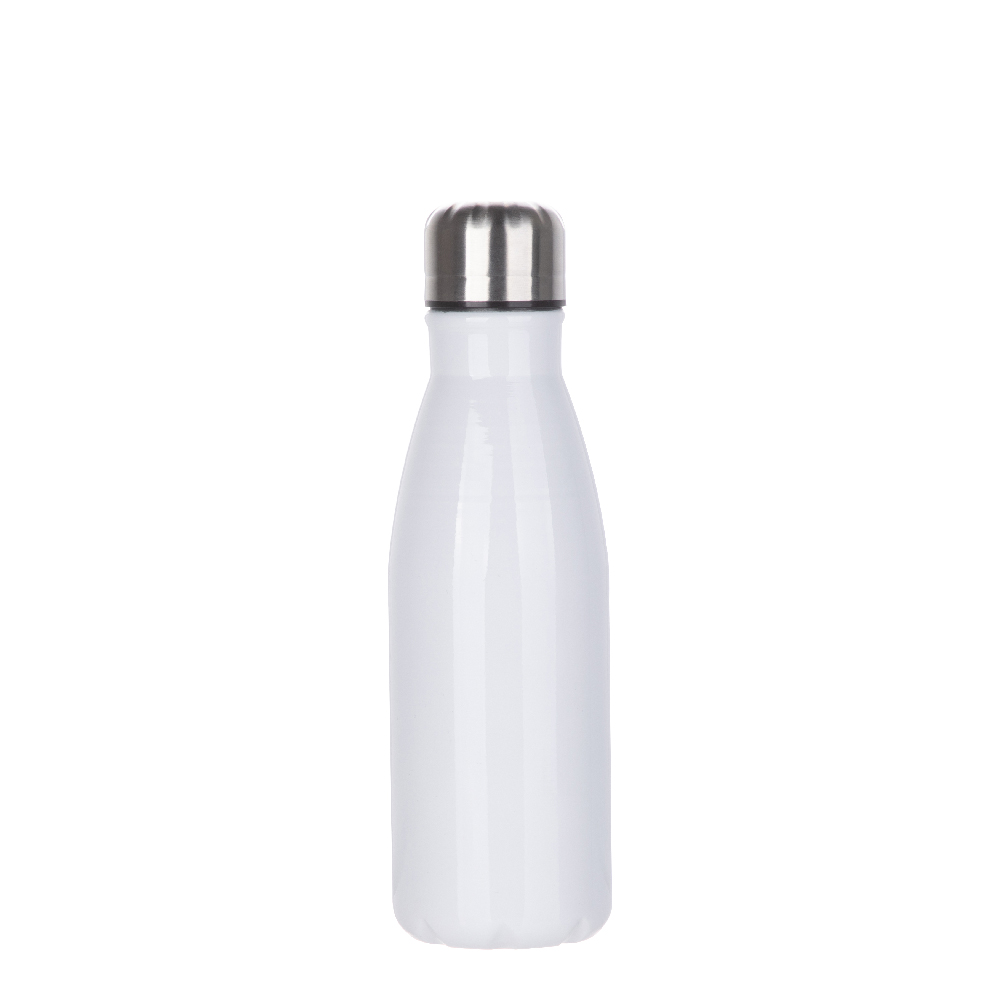 Aluminum Cola Shaped Bottle(17oz/500ml,Sublimation blank,White)