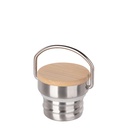 Stainless Steel Bamboo Lid(Silver)