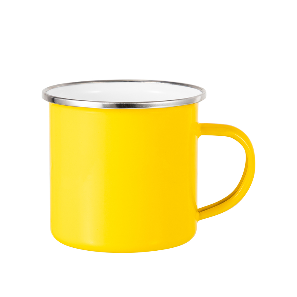 12oz/360ml Enamel Mug(12OZ-360ML,Sublimation Blank,Yellow)