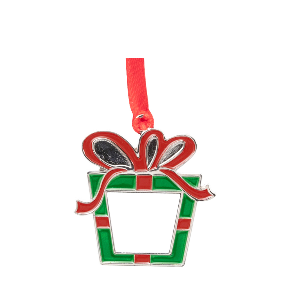 3&quot; Metal Christmas Box Ornament