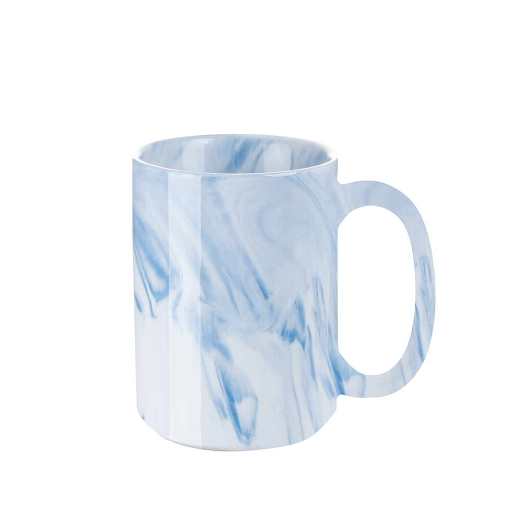 15oz Sublimation Marble Texture Mug (Blue)
