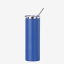 30oz/900ml Stainless Steel Tumbler with Straw &amp; Lid (Powder Coated, Dark Blue)