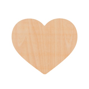 Sublimation Plywood Coaster(Heart, 9*10cm)