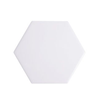 Hexagonal Ceramic Coaster w/ Cork 10.8cm