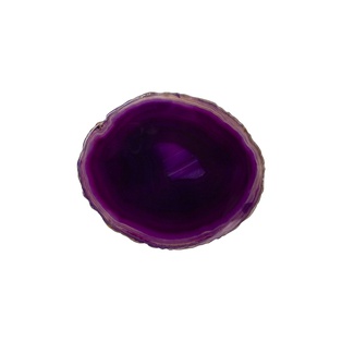 Engraving Agate Coaster(Purple)