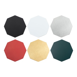 Engraving Stainless Steel Coaster(Hexagon, Gold, Silver, Green, Red, White, Black)