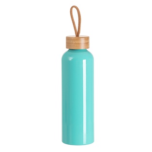 20oz/600ml Aluminum Water Bottle with Bamboo Lid (Mint Green)
