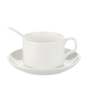 5oz Coffee Mug with Saucer & Spoon
