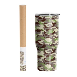 Hydro Sublimation Transfer Paper Roll(Green Camouflage, 38*1220cm/ 15in x 40ft)