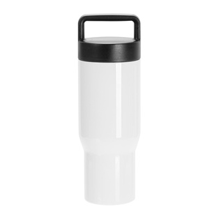 25oz/750ml Sublimation Travel Thermal Food Jar with Large Handle Screw Lid (White)