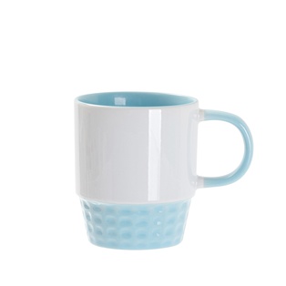 10oz/300ml Stackable Inner/Handle Color Mug--Light Blue