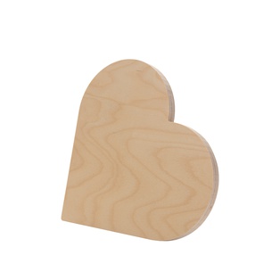Plywood Heart-shaped Photo Frame with Stand (15.2*15.2*1.5cm)