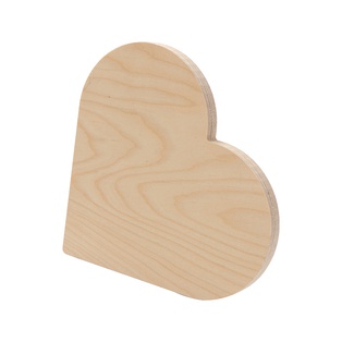 Plywood Heart-shaped Photo Frame with Stand (20.3*20.3*1.5cm)