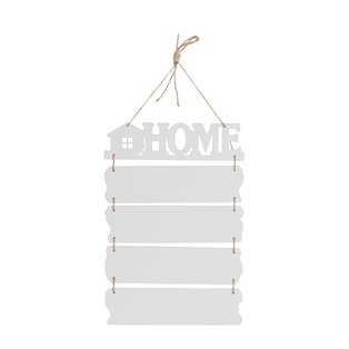 5 Pieces Hardboard HOME Hanging Wall Signs (Rectangle)