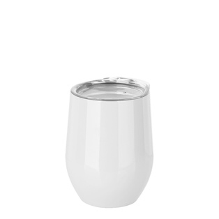 Glossy Stemless(12OZ,Sublimation Blank,White)