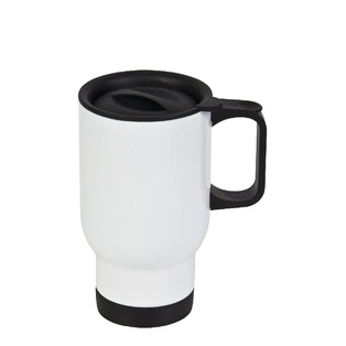 Stainless Steel Travel Mug(14oz,Sublimation blank,White)