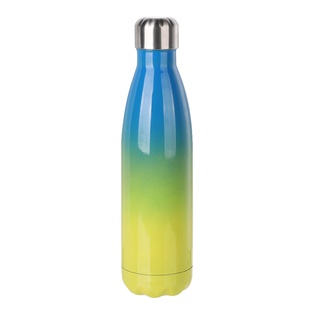 Wave Bottles(17oz/500ml,Sublimation Blank,Blue+Yellow)