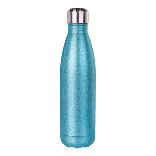 Glitter Bottles(17OZ,Sublimation Blank,Light Blue)