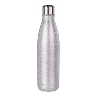 Glitter Bottles(17OZ,Sublimation Blank,Silver)
