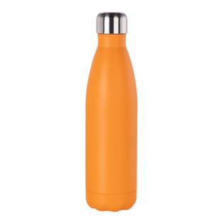 Powder Coated Stainless Steel Water Bottle(17OZ,Common Blank,Orange)