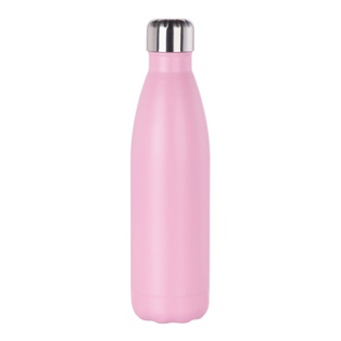 Powder Coated Stainless Steel Water Bottle(17OZ,Common Blank,Pink)
