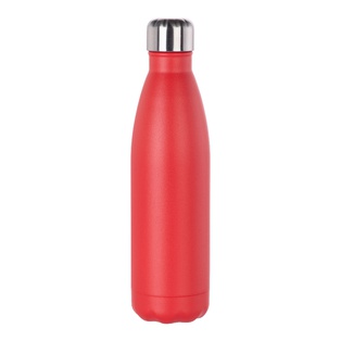Powder Coated Stainless Steel Water Bottle(17OZ,Common Blank,Red)
