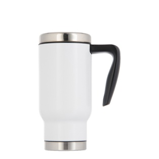 Stainless Steel Travel Mug(17oz/500ml,Sublimation blank,White)