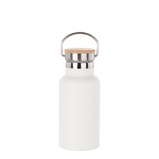 350ml Sports Bottle with Bamboo Lid(Other,Common Blank,White)