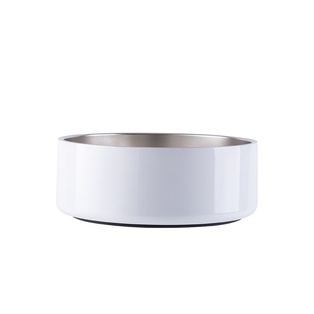 Sublimation Blank Stainless Steel Dog Bowl(42oz/1250ml,Sublimation Blank,White)