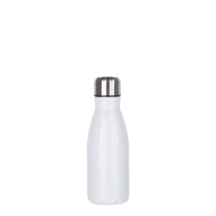 Aluminum Cola Shaped Bottle(15oz/450ml,Sublimation blank,White)