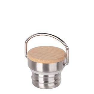 Stainless Steel Bamboo Lid(Silver)