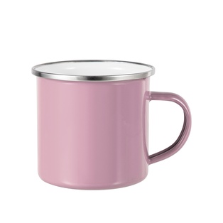 12oz/360ml Enamel Mug(12OZ-360ML,Sublimation Blank,Pink)