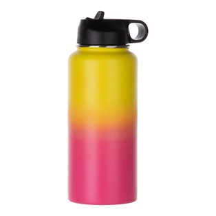 Powder Coated Hydro Flask(32oz/960ml,Common Blank,Yellow+Purple Red)
