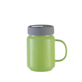 20oz/600ml Glass Mason Jar w/ Silicon Lid (Green)