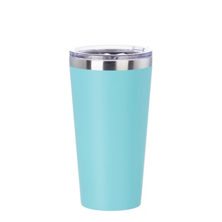 Powder Coated Stainless Steel Tumbler(16OZ,Common Blank,Mint Green)