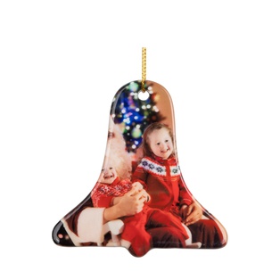 3" Bell Ceramic Ornament