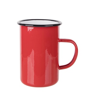 Enamel Mug(15oz/450ml,Sublimation blank,Red)