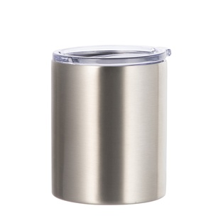 Stainless Steel Lowball(10oz/300ml,Sublimation Blank,Silver)
