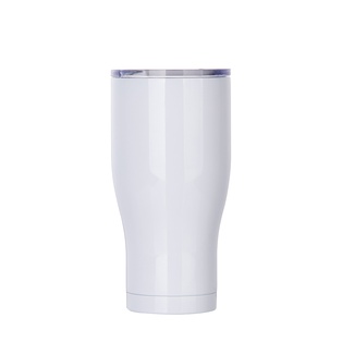 Stainless Steel Tapered Tumbler(32oz/950ml,Sublimation Blank,White)